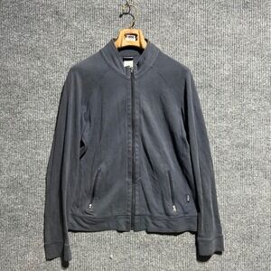 Patagonia Prefontaine Jacket Mens Size M Black Cotton Full Zip 27530FB Mock Neck